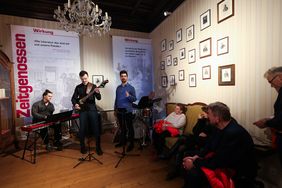 Swing und Groove: Das Jannis Verhoeven Quartett spielte im Heinrich-Heine-Institut Jazz. Foto: Zanin