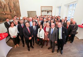 Empfang der Teilnehmerinnen und Teilnehmer des diesjährigen Kongresses der deutsch-italienischen Juristenvereinigung in Düsseldorf. Foto: Melanie Zanin