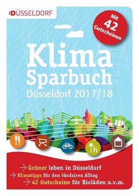 Das Klimasparbuch 2017/18 der Landeshauptstadt Düsseldorf.