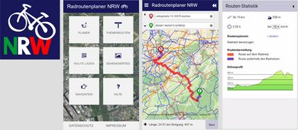 Navigations-App Radroutenpaner NRW