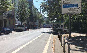 Fahrradzählstelle Elisabethstraße