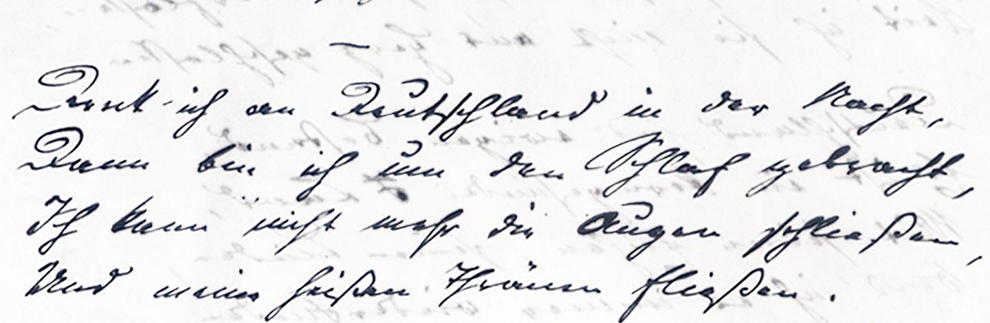 Originalhandschrift Heinrich Heine