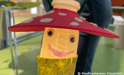 Foto von einer selbstgebastelten Laterne