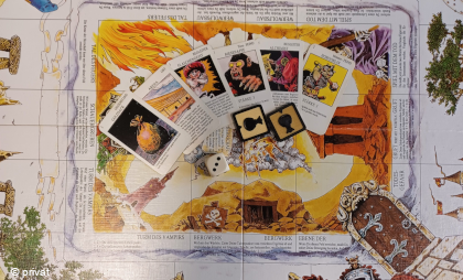 Foto vom Spielbrett eines Fantasyspiels