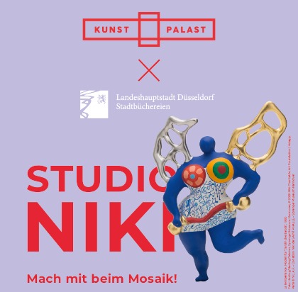 Cover vom gemeinsamen Flyer des Kunstpalast und der Stadtbüchereien