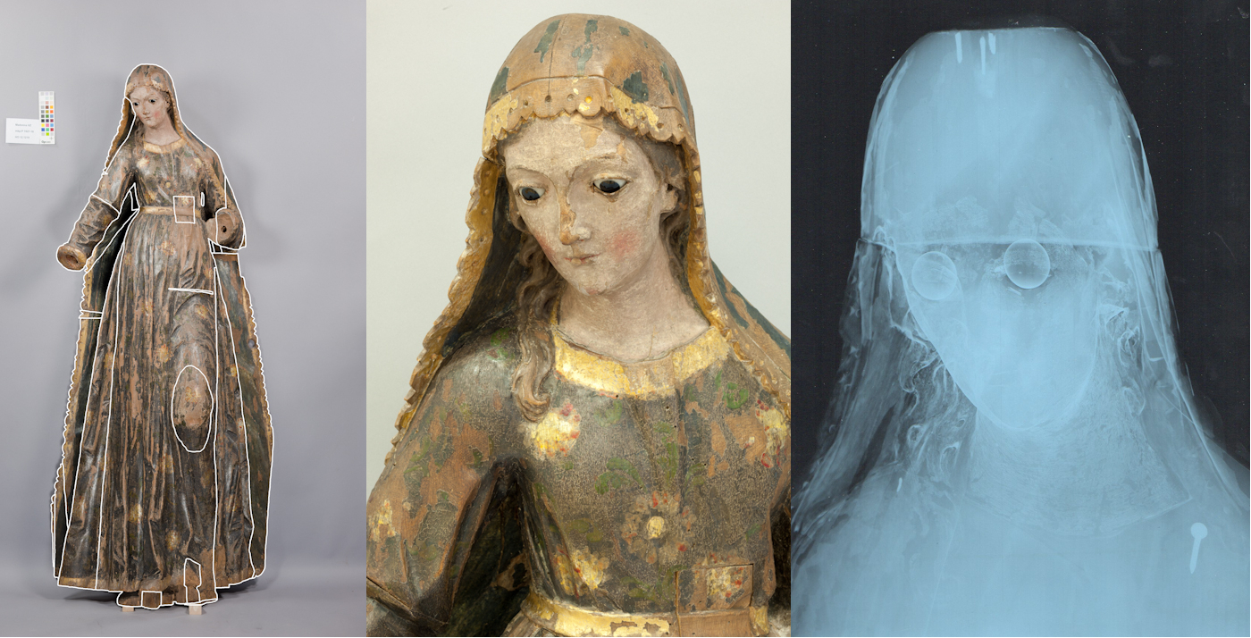 Glasaugen Madonna, vermutlich süddeutsch 17. Jh.