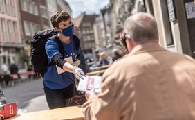 Die Aktion soll auch an den Europatag anküpfen, den die Stadt eigentlich am 9. Mai auf dem Marktplatz feiern wollte; Foto: Lars Heidrich