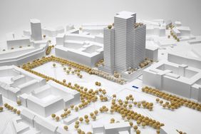 Modellfoto zum Siegesentwurf des Generalplanverfahrens "Neubau Technisches Verwaltungsgebäude". Foto: Hans Joachim Wuthenow