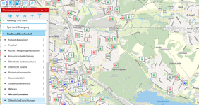 Wertstoffcontainer in Düsseldorf Maps