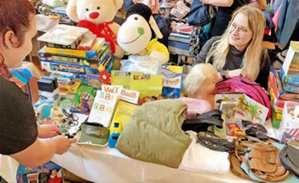 Foto vom Trödel- und Kindersachenmarkt