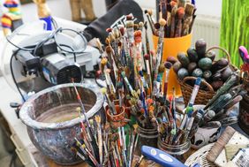 Archivbild: Kunstpunkte 2019 im Atelierhaus an der Lierenfelder Straße; Foto: Melanie Zanin
