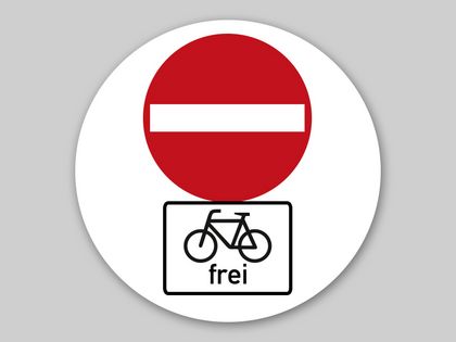 Radverkehr darf entgegen der Einbahnstraße fahren