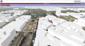 Düsseldorf in 3D – jetzt mit Schrägluftbildern im Internet