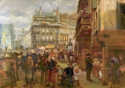 „Pariser Wochentag“ von Adolph von Menzel (Restitutionsersuchen durch die Erben nach George Eduard Behrens)