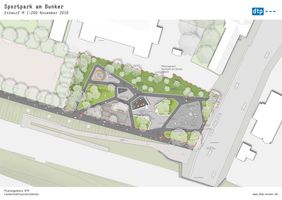 Entwurfsplanung Sportpark am Bunker (c) DTP Landschaftsarchitekten