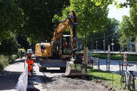 Der nördliche, 2,9 Kilometer lange Abschnitt der Radleitroute 1 wird von Golzheim bis Lohausen führen. Foto: David Young