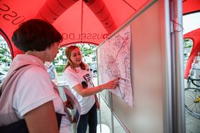 Anhand von Karten erhalten Bewohner auch konkrete Angaben zu ihrer jeweiligen Wohnstraße