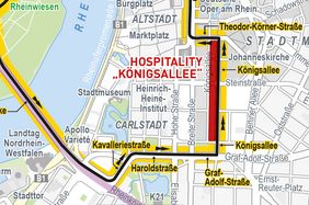 "Der Klassiker", die Hospitality-Zone auf der Königsallee
