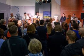 Nacht der Museen 2019: in der Mahn- und Gedenkstätte Düsseldorf; Foto: Uwe Schaffmeister