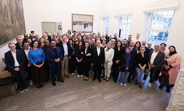 Interkultureller Empfang im Rathaus: Gemeinsam mit dem Ausschuss für Chancengerechtigkeit und Integration begrüßte Oberbürgermeister Dr. Stephan Keller die Gäste im Jan-Wellem-Saal; Foto: David Young