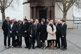 Die Düsseldorfer Kernarbeitsgruppe der Landesinitiative "Gemeinsam klappt's" traff sich am 28. März im Düsseldorfer Rathaus. Foto: Michael Gstettenbauer