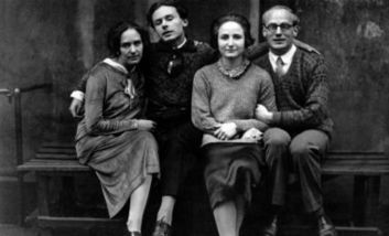 Erika und Klaus Mann, Pamela Wedekind und Gustaf Gründgens
