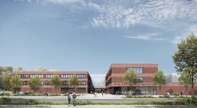 Animation des neuen Wim-Wenders-Gymnasiums. Grafik: Landeshauptstadt Düsseldorf/agn