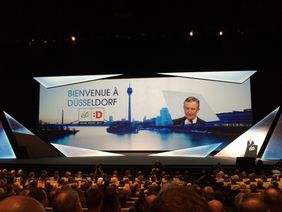 Paris: Oberbürgermeister Thomas Geisel stellt Grand Depart Düsseldorf 2017 vor. Foto: Frank Bodenmueller