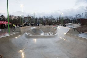 Richtfest Skatepark Eller. Foto: Uwe Schaffmeister
