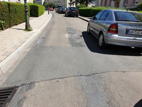 Die Roßbachstraße wird mit einem Dünnschichtbelag instand gesetzt. Foto: Amt für Verkehrsmanagement