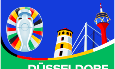 Logo der UEFA EURO 2024 in Düsseldorf