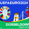 Logo der UEFA EURO 2024 in Düsseldorf