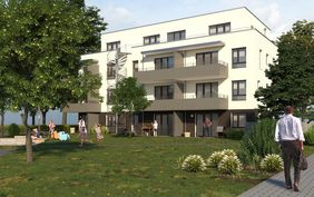 Rendering Gebäude Benzstraße. Copyright: Farbstudio 24