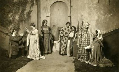 Szenenfoto aus "Der Kaufmann von Venedig", Düsseldorf 1907