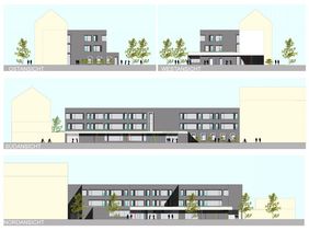 Animationen des Neubaus der Regenbogenschule an der Kirchfeldstraße