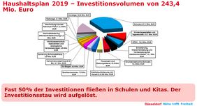 Investitionsvolumen 2019 (Entwurf)