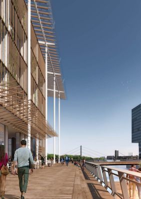 Erste Ansichten von Pier One. Copyright: Büro ingenhoven architects