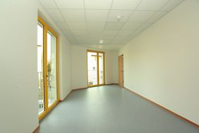 Blick in das Gebäude