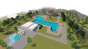 Animation des neuen Mehrgenerationen-Gesundheitsbads in Benrath; Foto: Bädergesellschaft Düsseldorf mbH