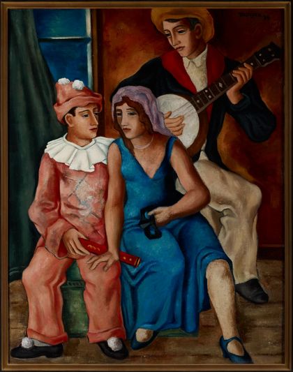 Karneval, Franz Monjau, 1929, Öl auf Leinwand, Stadtmuseum Düsseldorf B 689, Fotografie: Medienzentrum Rheinland/Stefan Arendt