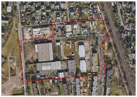 Luftbild des rund 26.000 Quadratmeter großen Plangebietes Froschkönigweg/Dornröschenweg