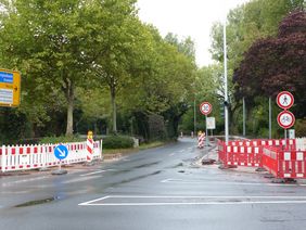 Die Hofgartenrampe ist ab Ratinger Tor bis Oederallee in beiden Richtungen ab Freitag, 30. September, 20 Uhr bis Montag 3. Oktober, 18 Uhr gesperrt. Foto: Amt für Verkehrsmanagement