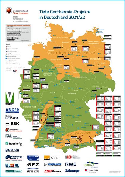 Grafik Deutschlandkarte Eignungsgebiete in Deutschland