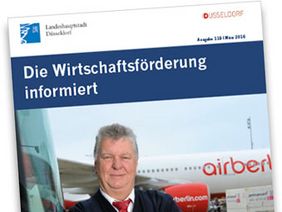 Abbildung Quartalsweise erscheinendes Magazin der Wirtschaftsförderung