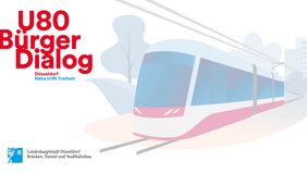 Der zweite Online-Dialog zum Bau der Stadtbahnstrecke U80 startet jetzt. Grafik: Amt für Brücken-, Tunnel- und StadtbahnbauTunnel- und Stadtbahnbau