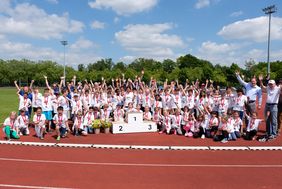 Impressionen vom Petit départ im Sportpark Niederheid am Samstag, 14. Mai 2022, © Landeshauptstadt Düsseldorf/Uwe Schaffmeister