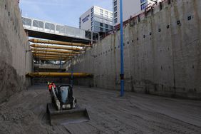 Hier wird zukünftig die Haltestelle der neuen U 81 am Flughafen sein. Foto: Landeshauptstadt Düsseldorf/Ingo Lammert