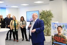 In Vertretung von Oberbürgermeister Dr. Stephan Keller hielt Olaf Wagner, Beigeordneter für Personal, Organisation, Digitalisierung und Bürgerservice, ein Grußwort, Foto: Lammert