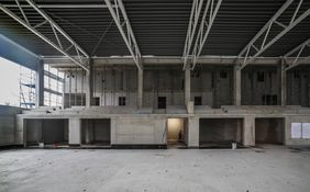 Auf der Tribüne findet sich künftig Platz für 190 Zuschauer. Ein 150 Quadratmeter großer Gymnastikraum wird zudem geschaffen. Foto: Melanie Zanin