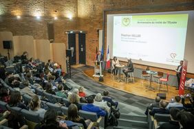 Darüber hinaus nahm OB Keller an einer Konferenz zur Städtefreundschaft zwischen Düsseldorf und Toulouse und dem 60-jährigen Bestehen des Elysée-Vertrages teil; Foto: Malte Krudewig